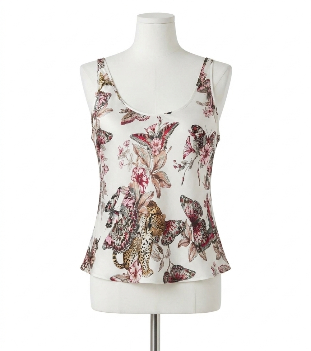 NEW L'AGENCE women's eddie tank top in white
